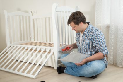 Lit en bois pliant bébé pour le confort et la sécurité