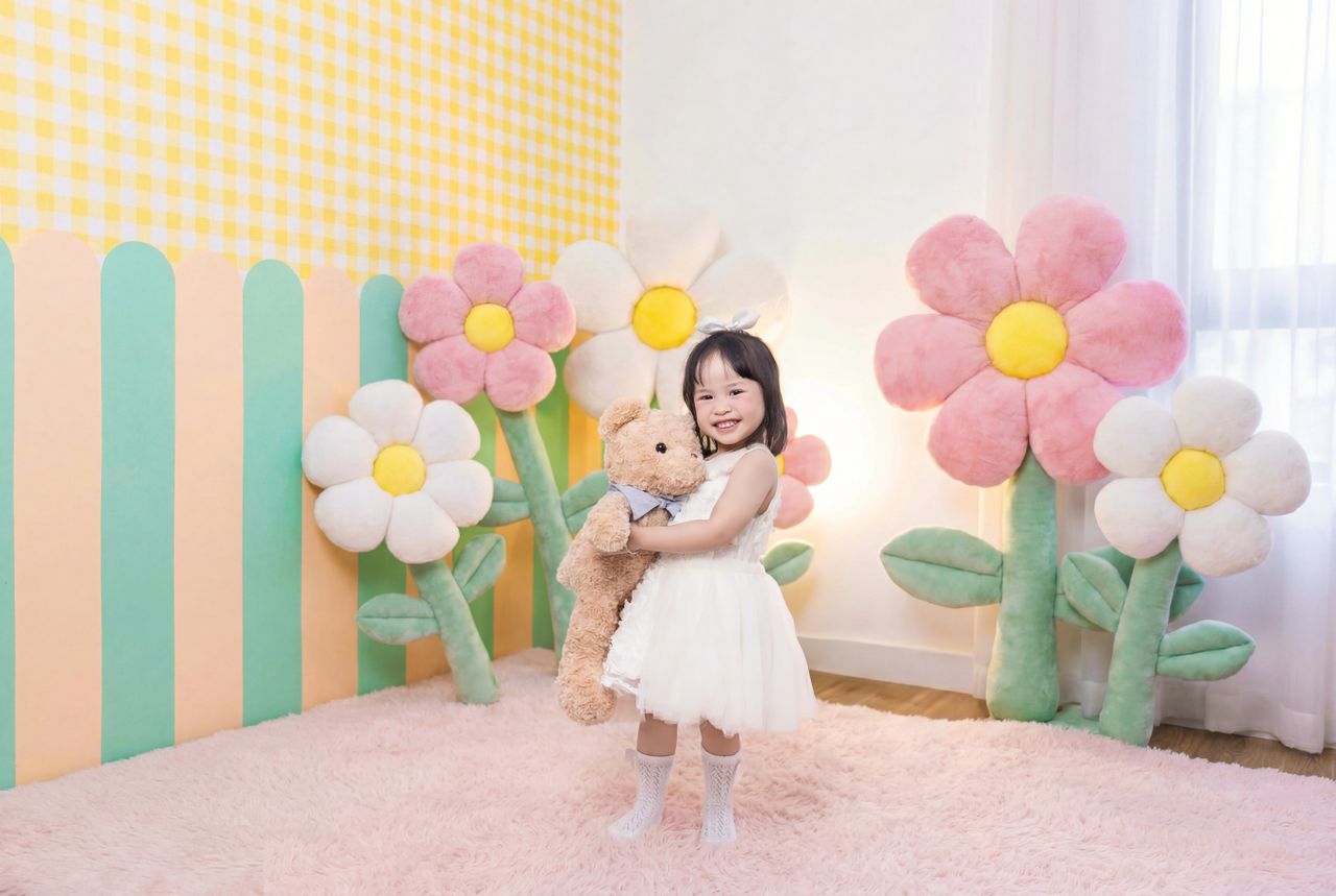 la déco d’une chambre de bébé fille